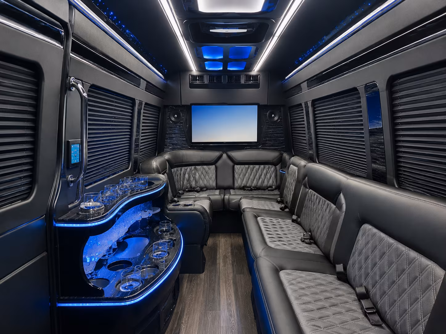 buses for rehearsal dinner transportation at thanksgiving point and utah lake venues