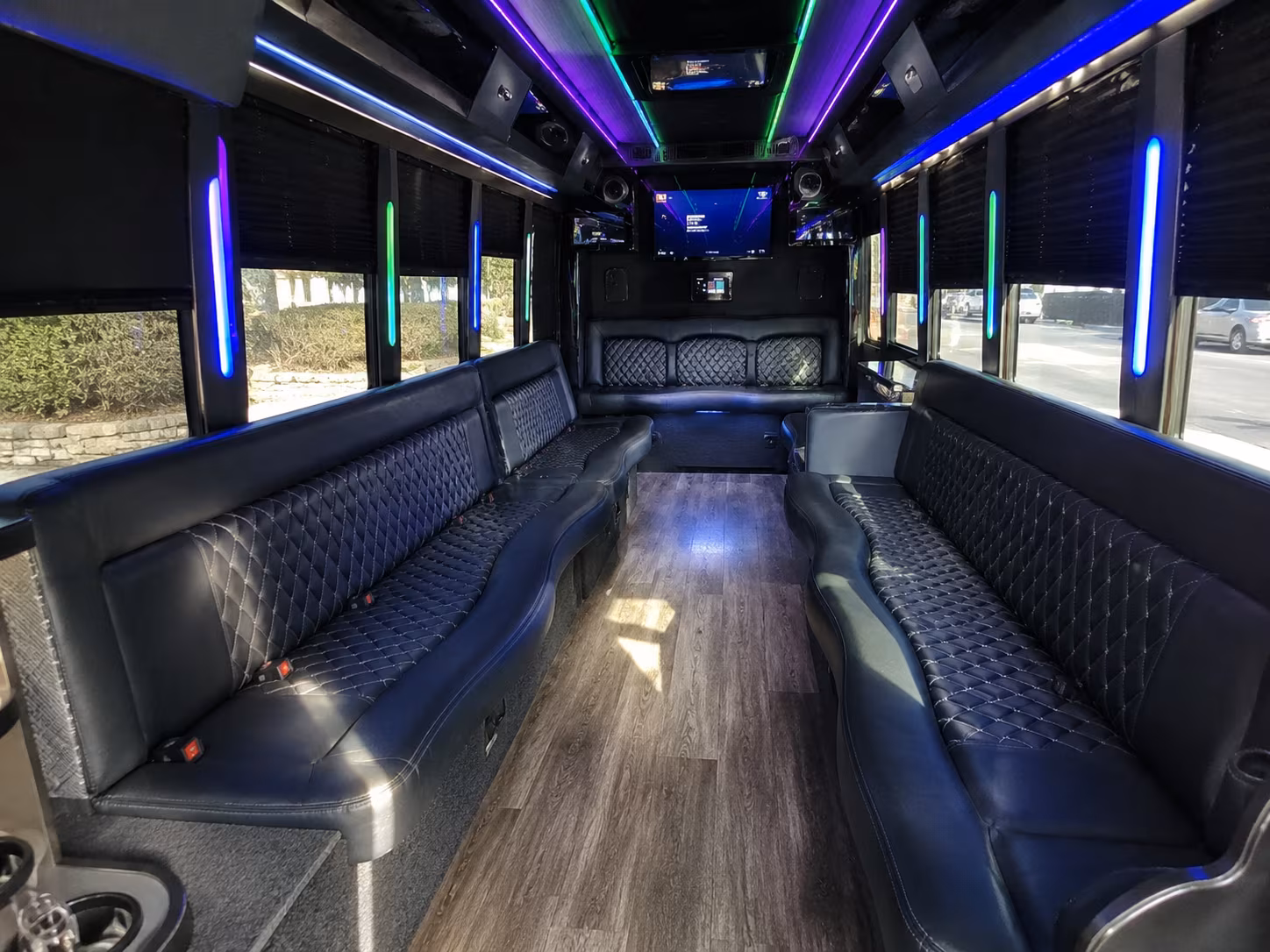 provo 15 passenger party bus interior
