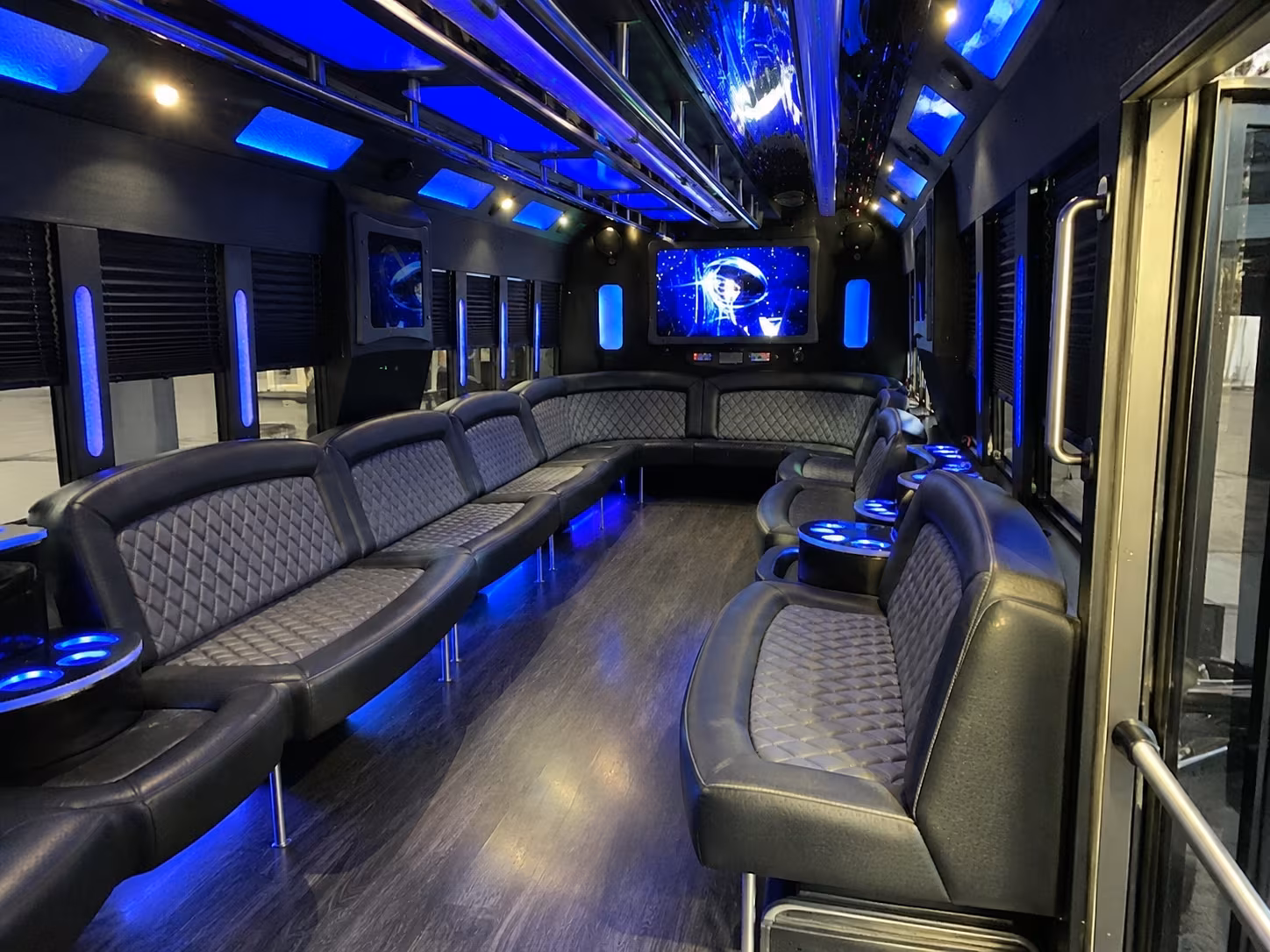 provo 28 passenger party bus interior