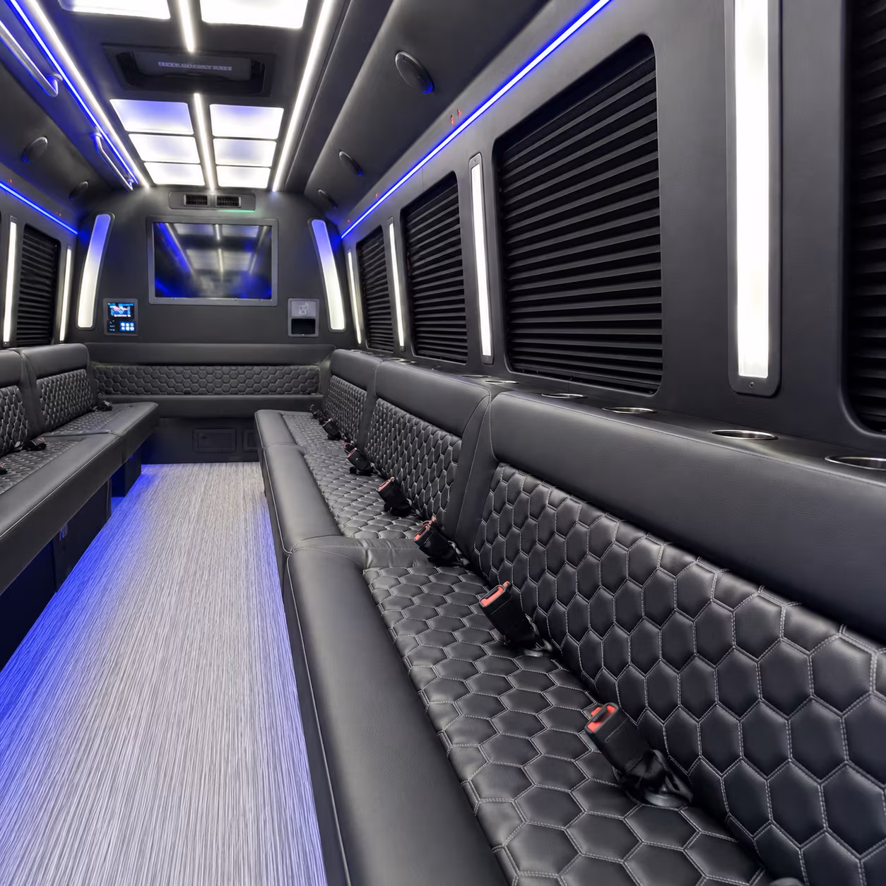seven peaks waterpark party bus rental